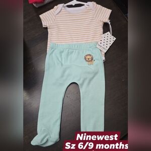 New 🔥 Nine west baby boy outfit sz 6/9 months